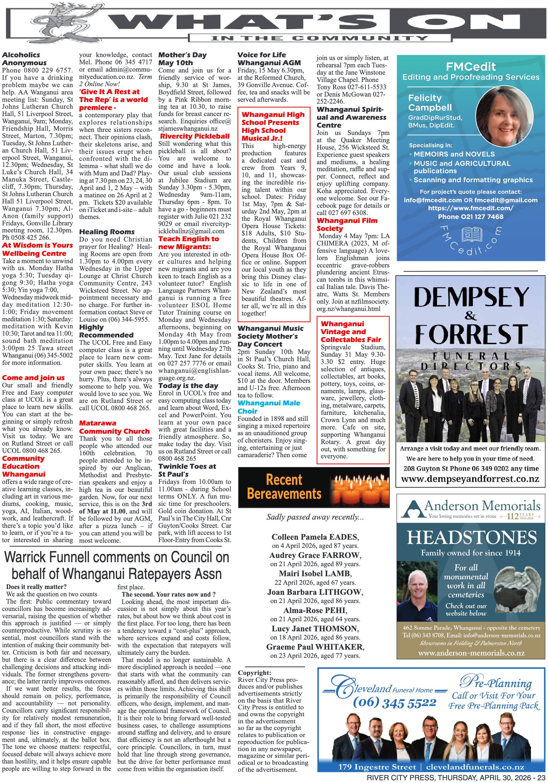 Page 23 of the 30 April 2026 edition