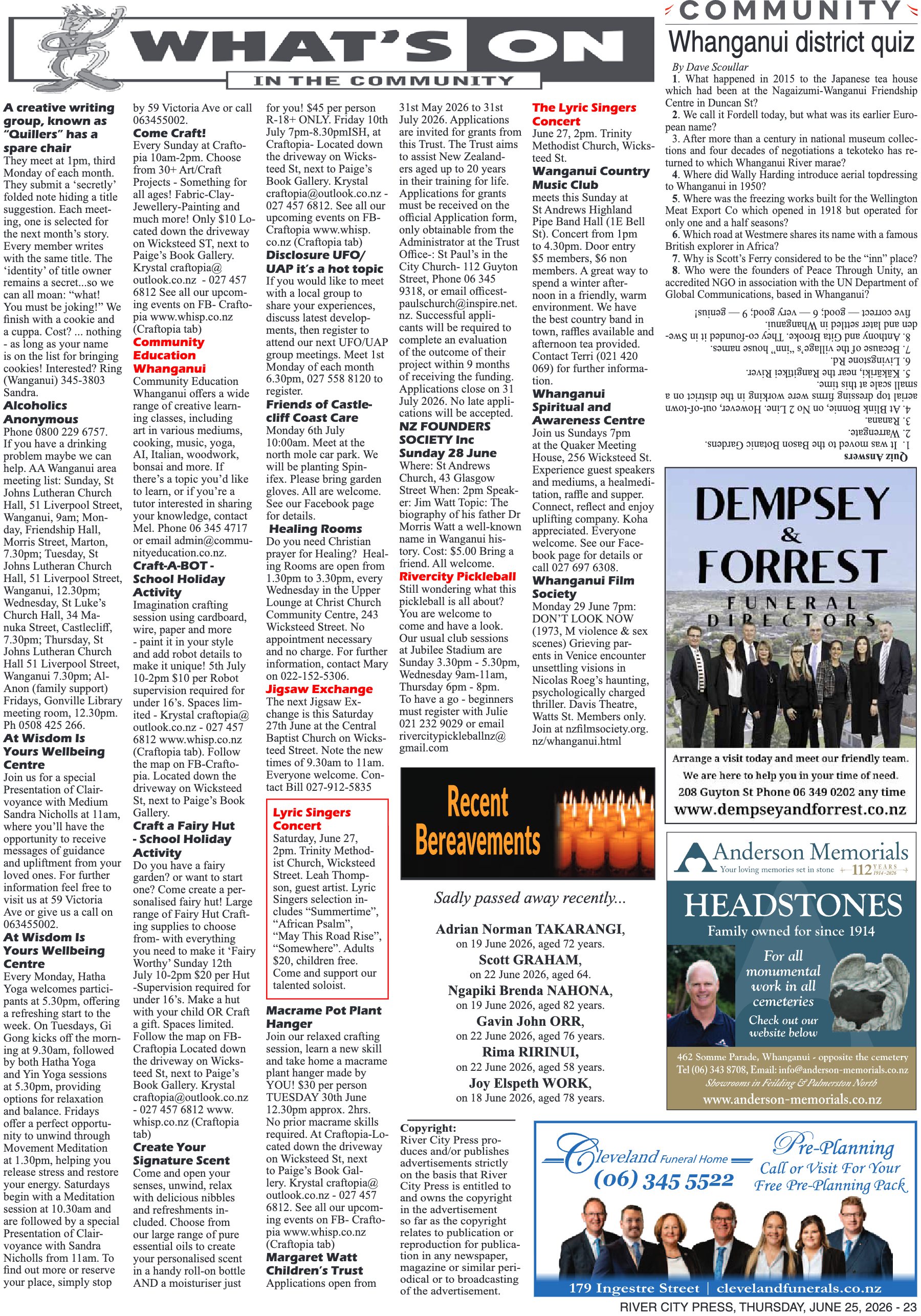 Page 23 of the 25 June 2026 edition