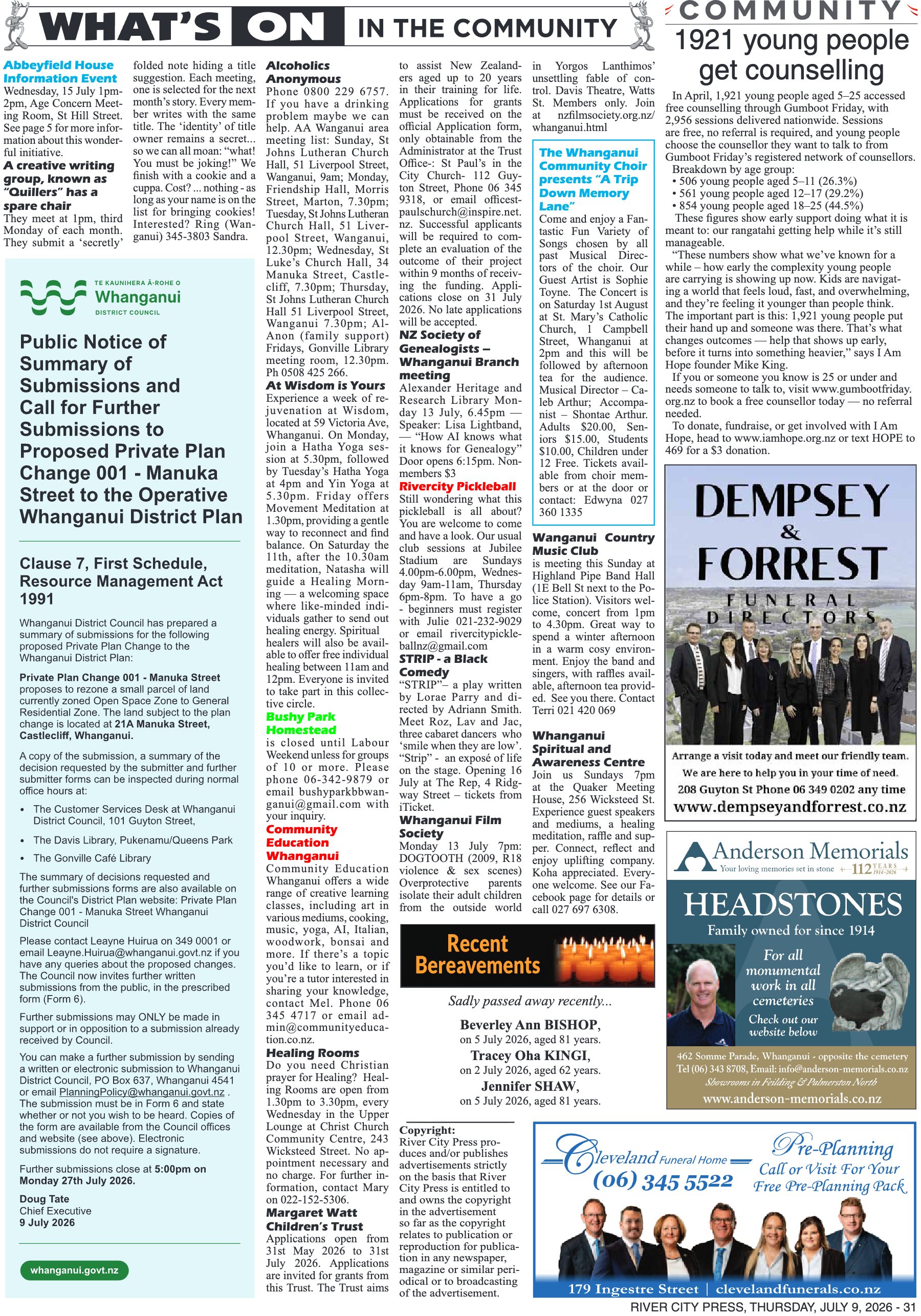 Page 31 of the 9 July 2026 edition