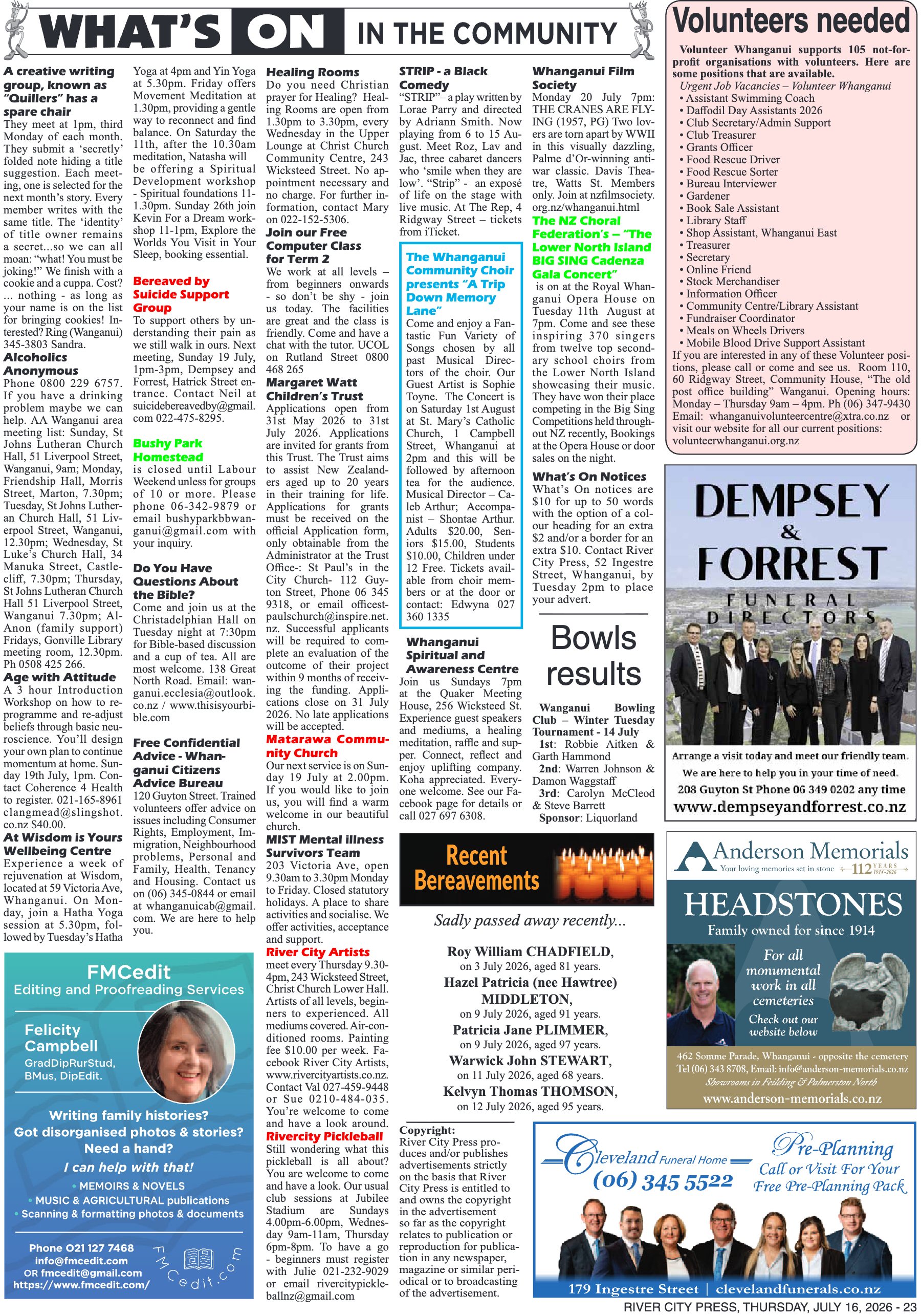 Page 23 of the 16 July 2026 edition