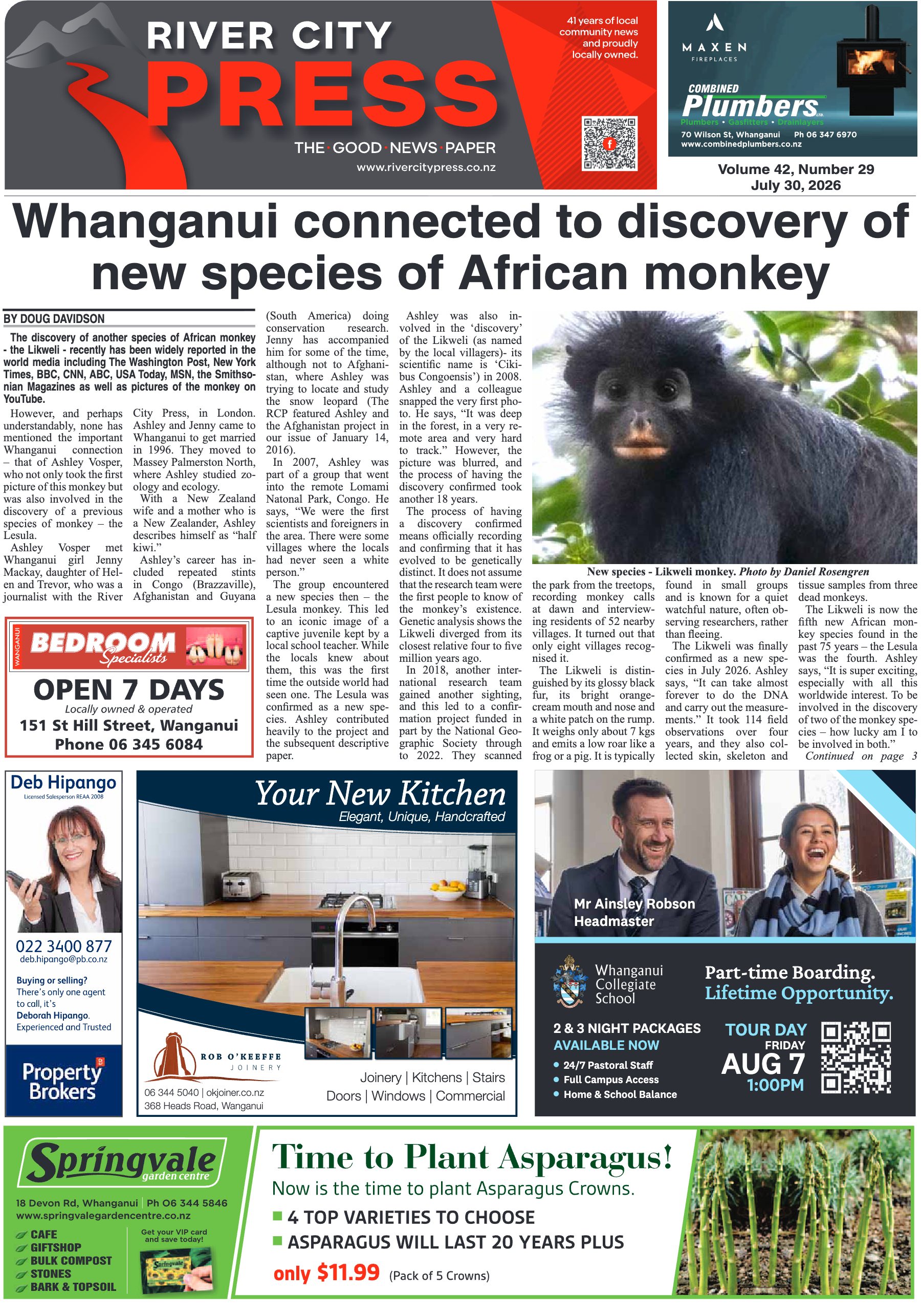 Page 1 of the 30 July 2026 edition