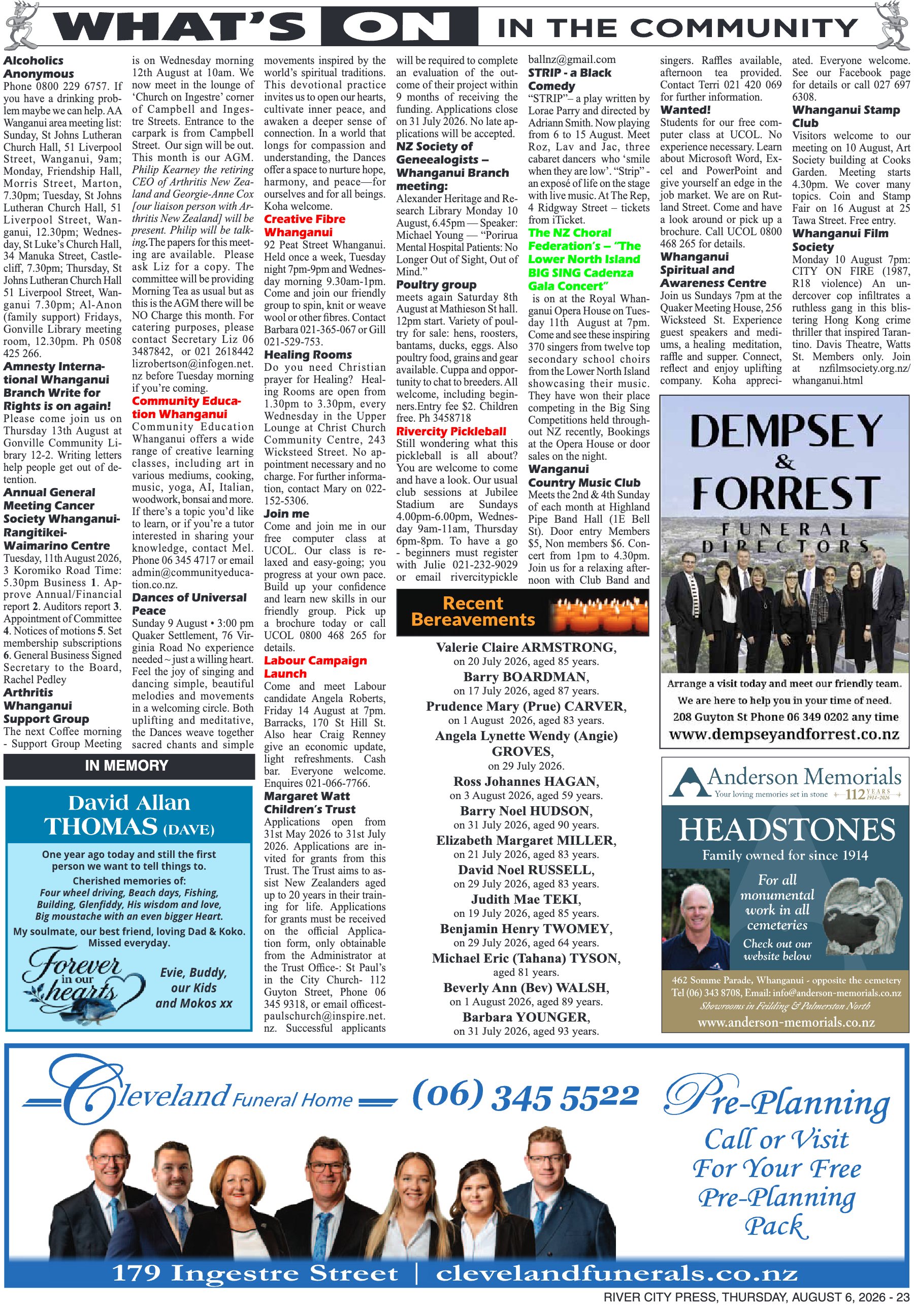 Page 23 of the 6 August 2026 edition