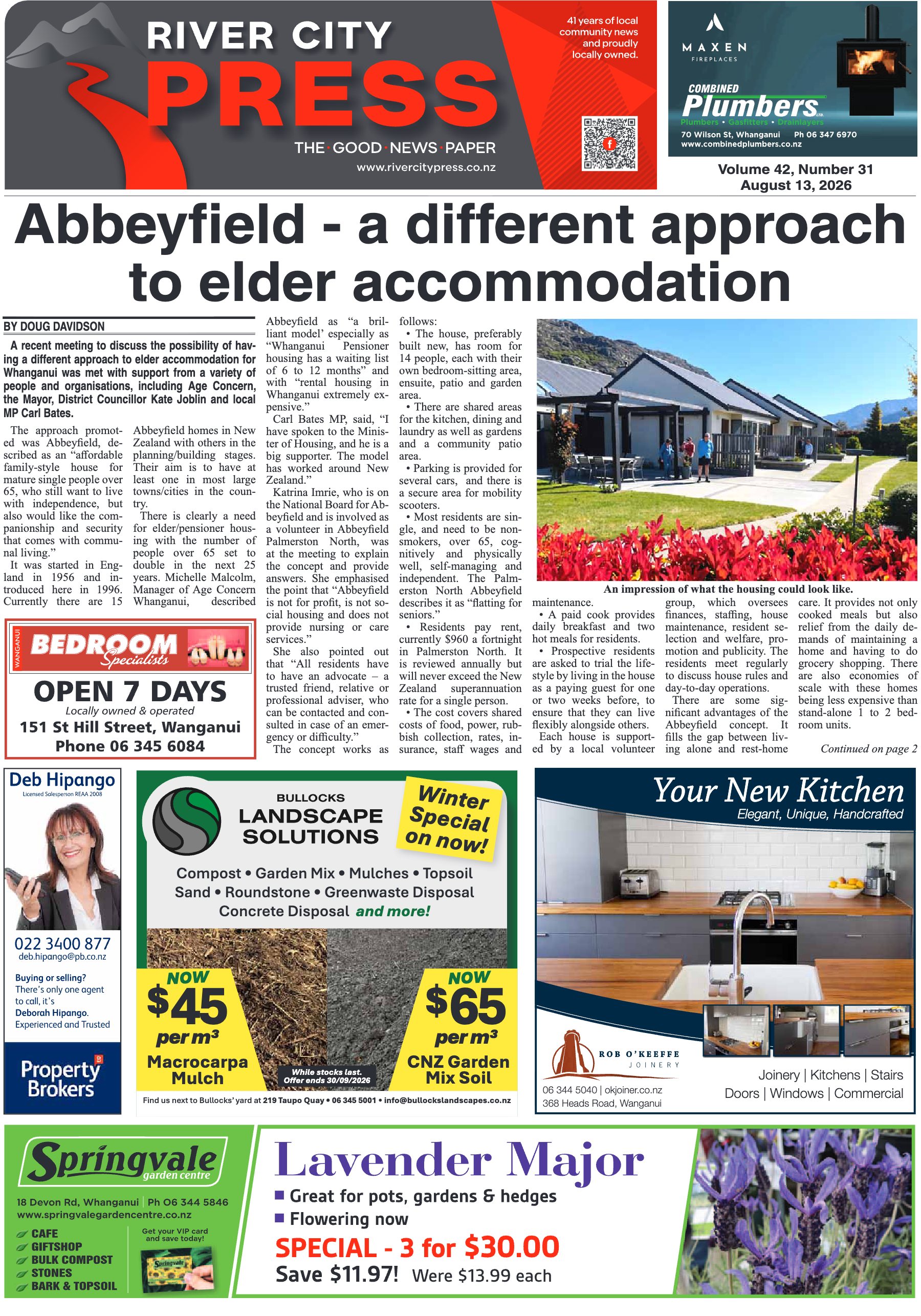 Page 1 of the 13 August 2026 edition