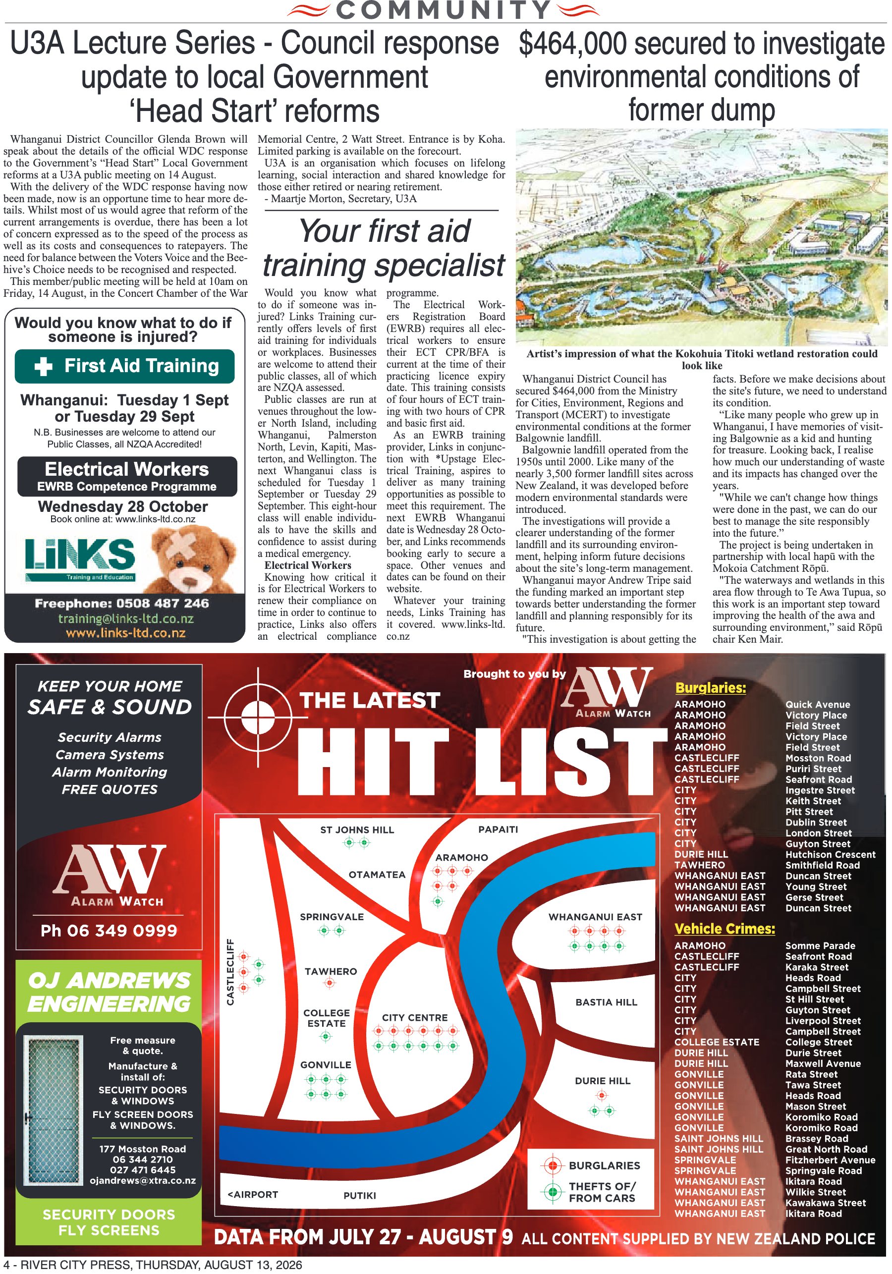 Page 4 of the 13 August 2026 edition