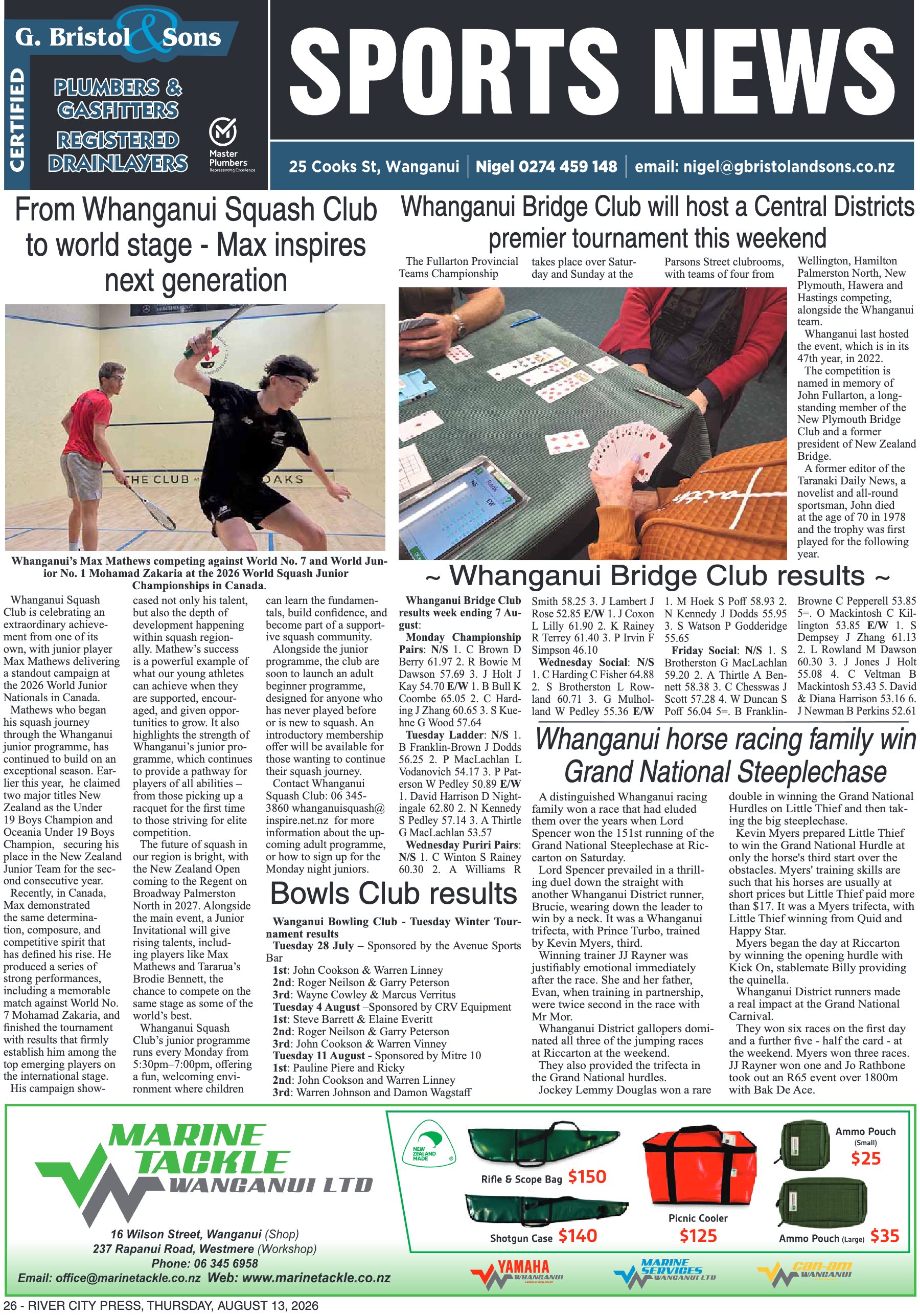 Page 26 of the 13 August 2026 edition