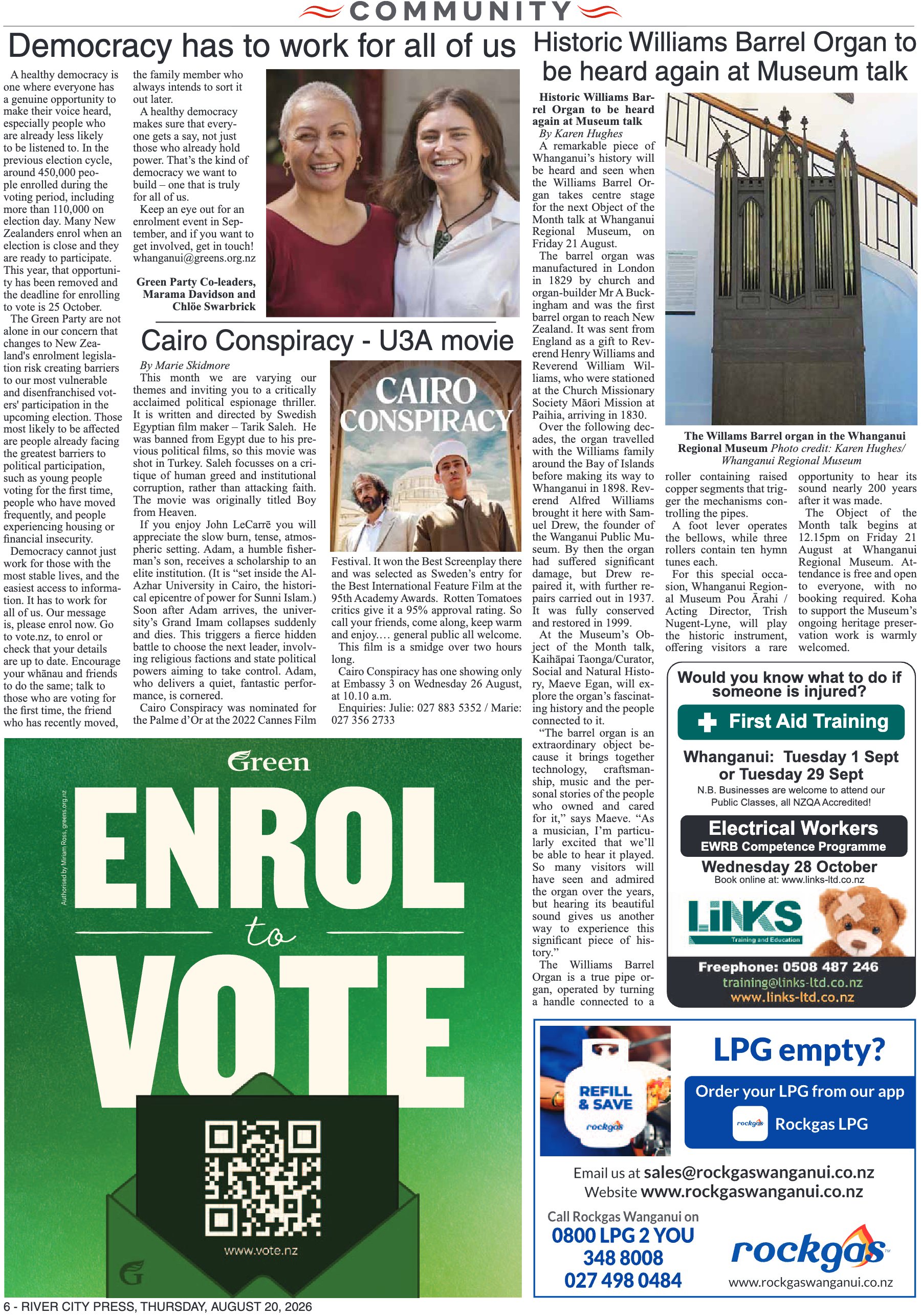 Page 6 of the 20 August 2026 edition