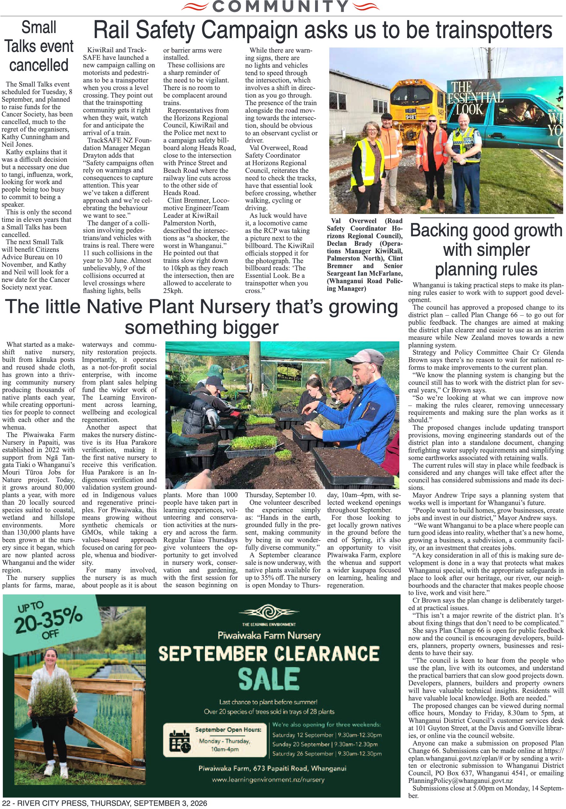 Page 22 of the 3 September 2026 edition
