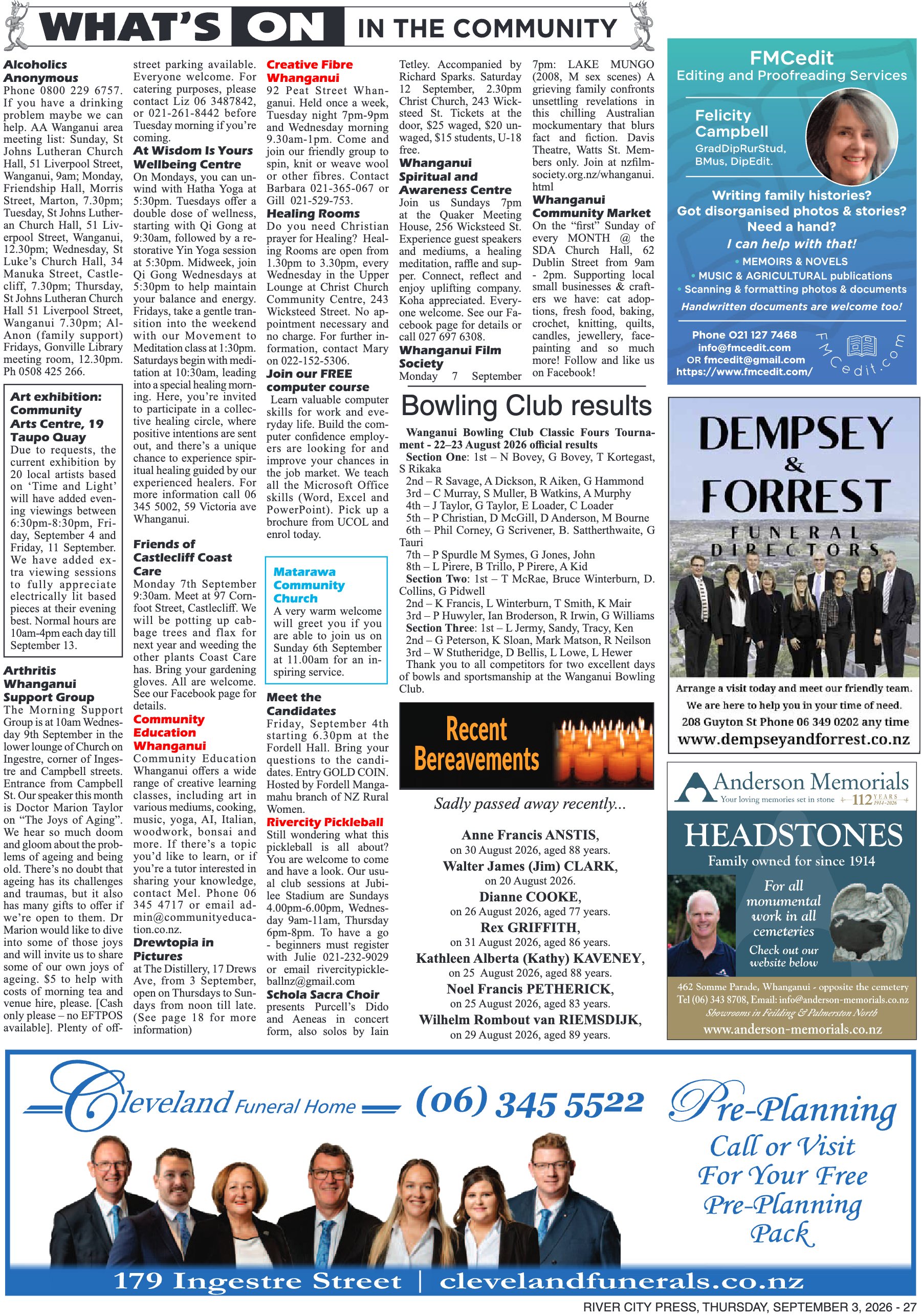 Page 27 of the 3 September 2026 edition