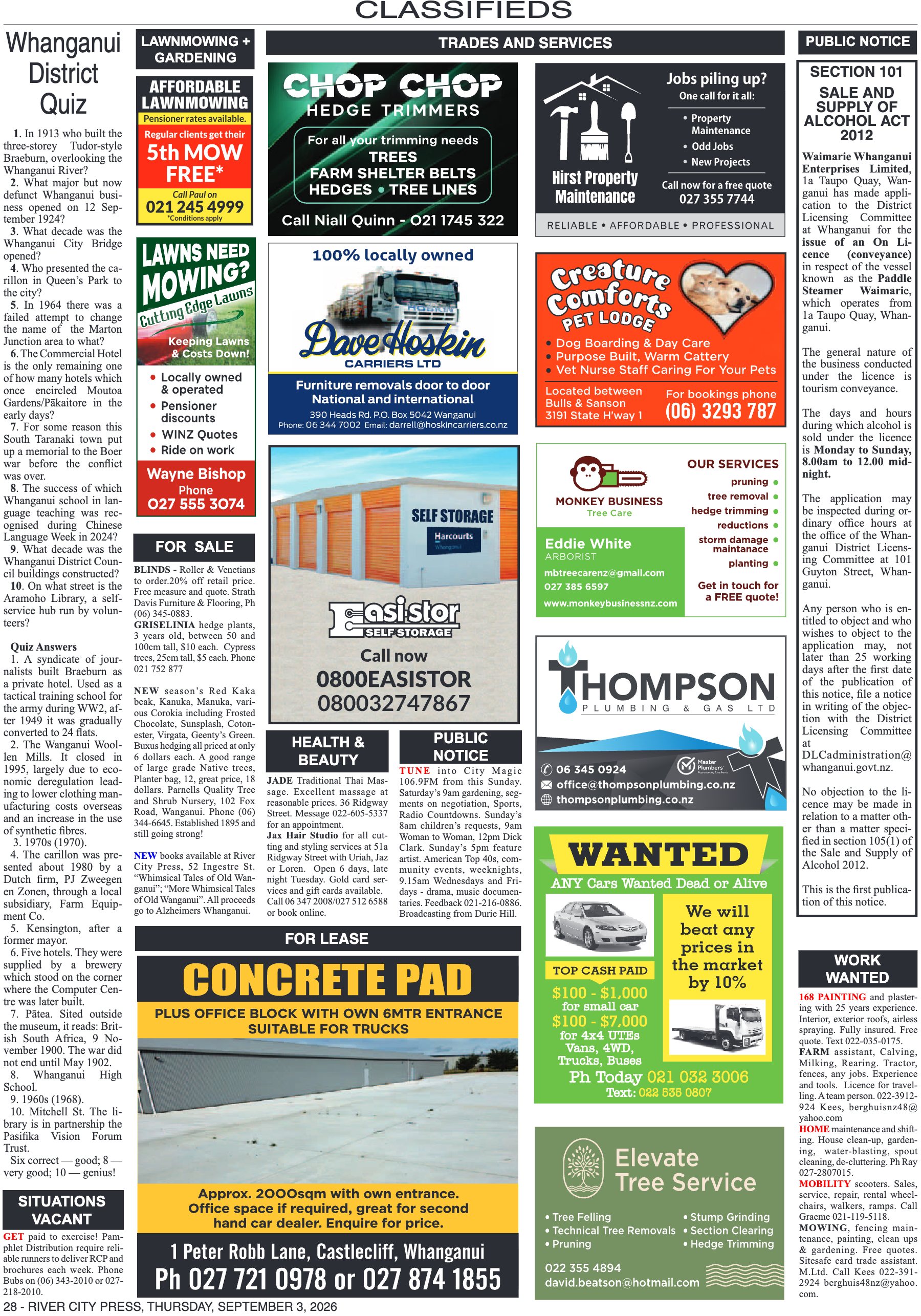 Page 28 of the 3 September 2026 edition
