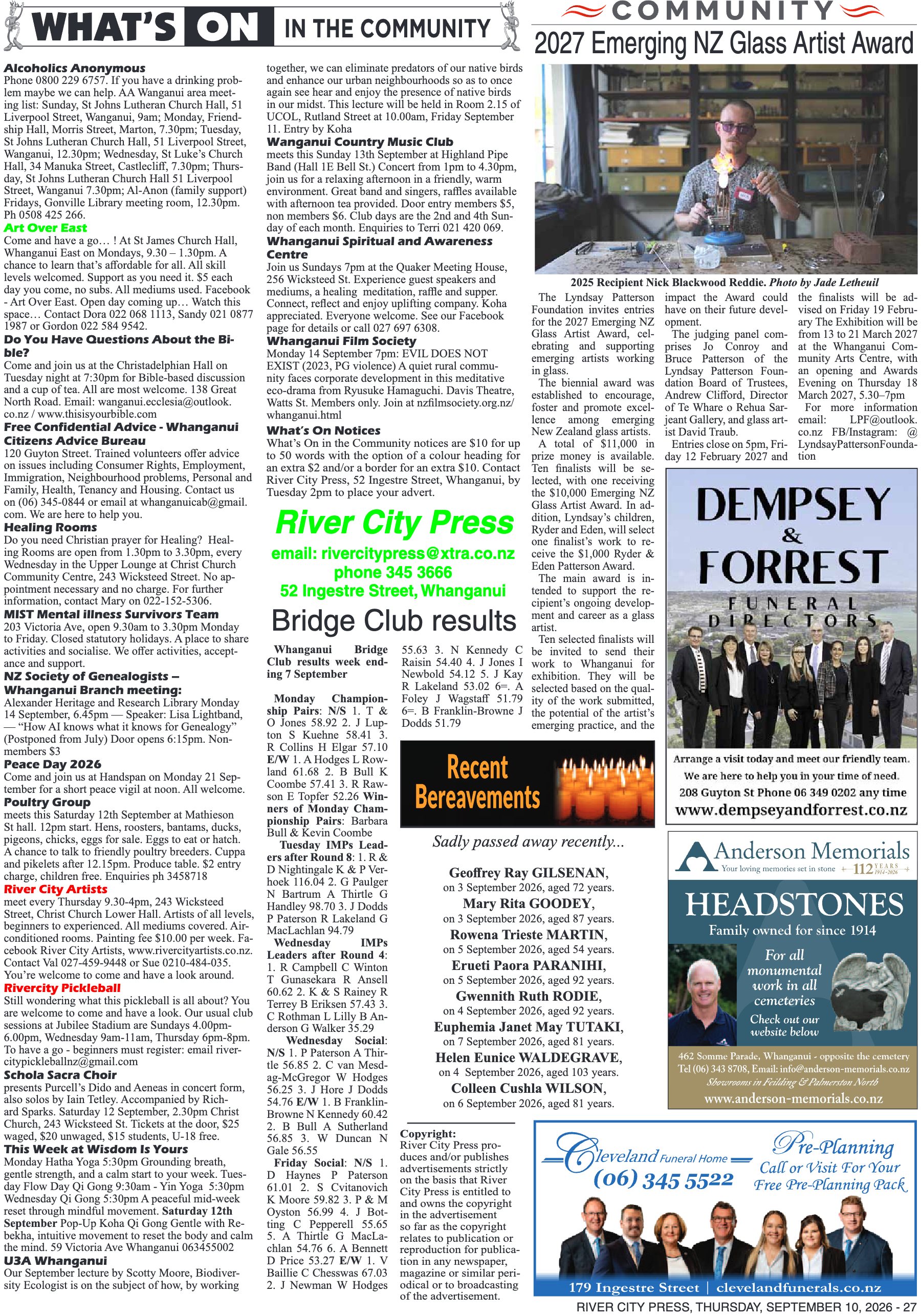 Page 27 of the 10 September 2026 edition