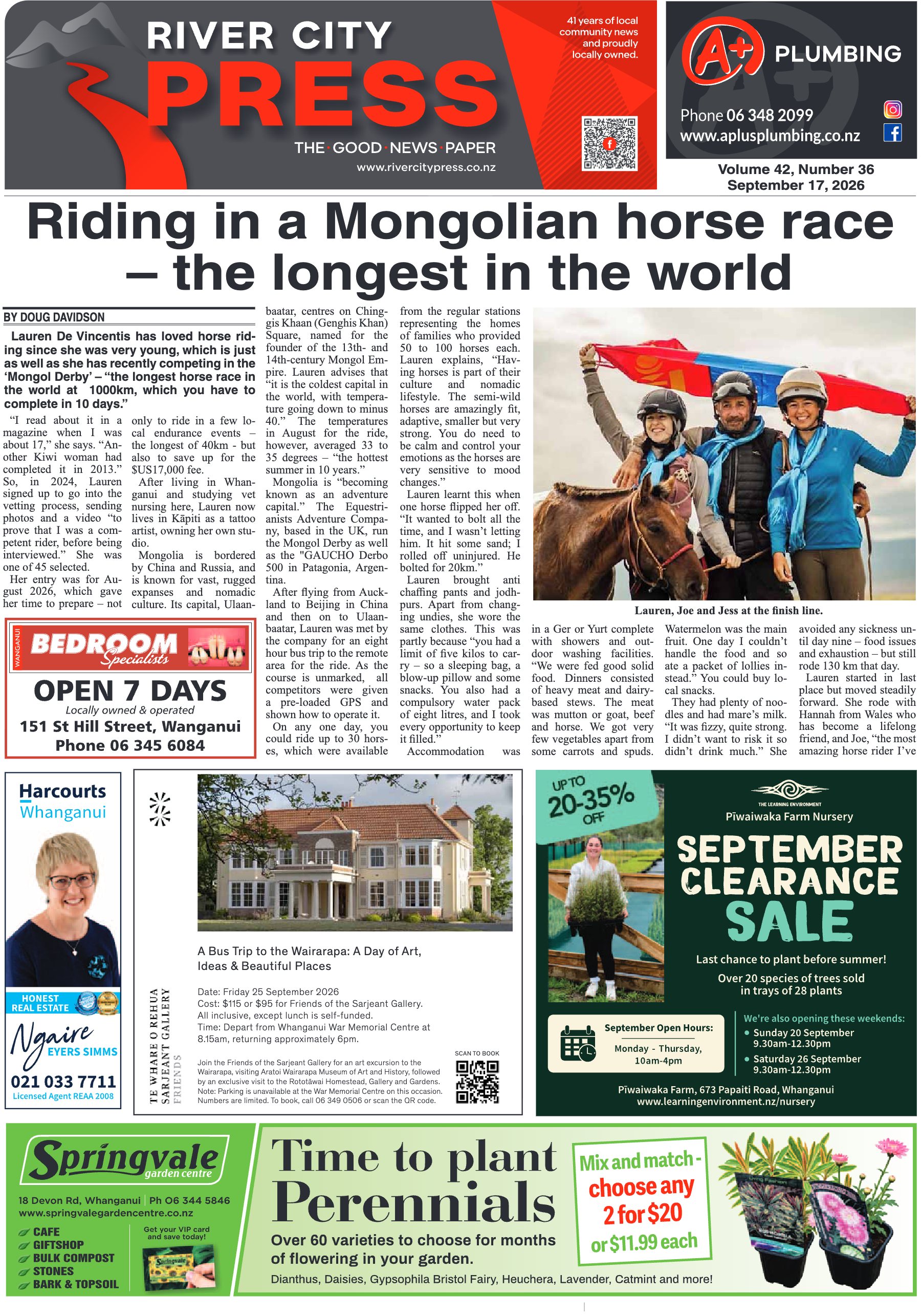 Page 1 of the 17 September 2026 edition