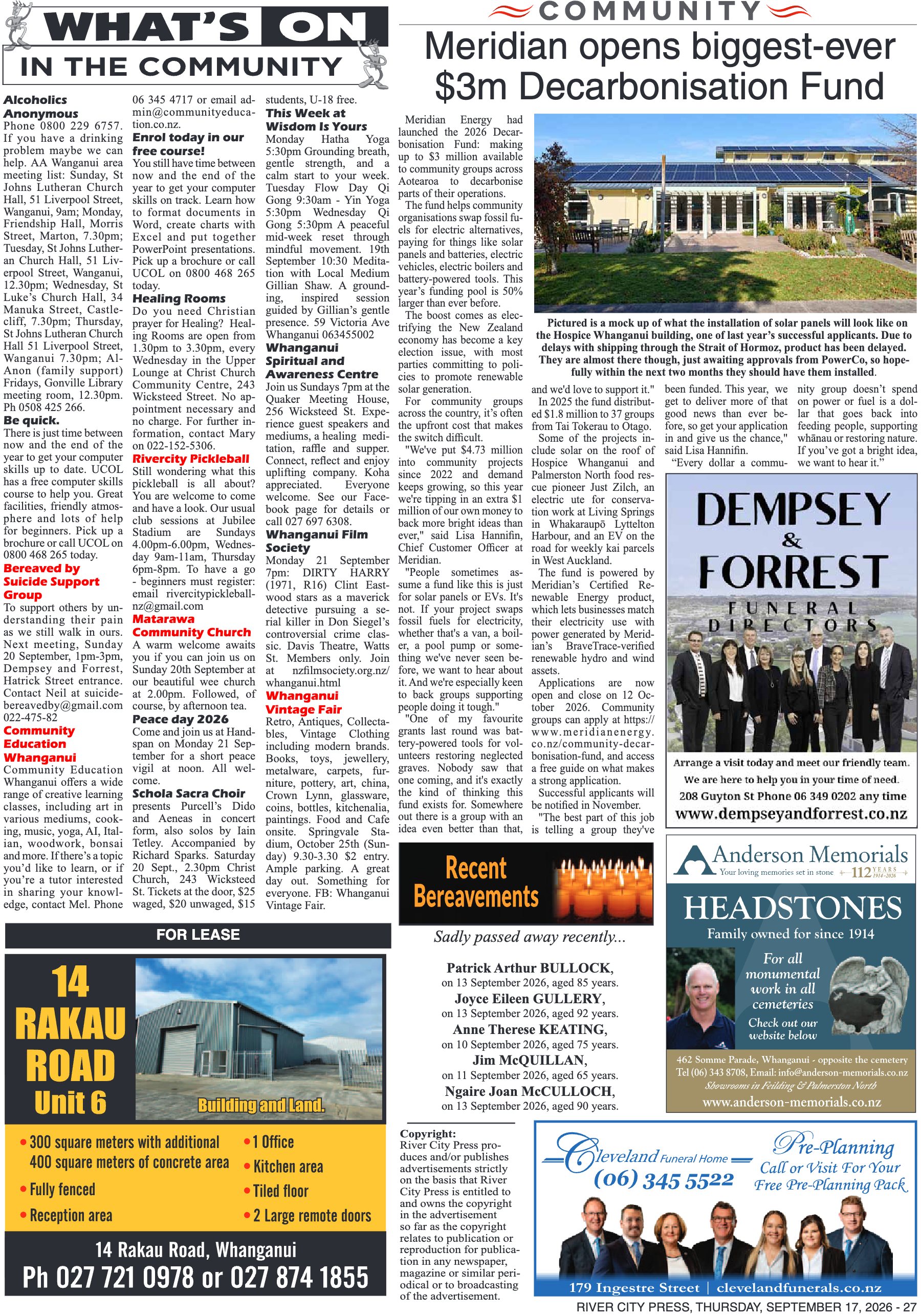 Page 27 of the 17 September 2026 edition