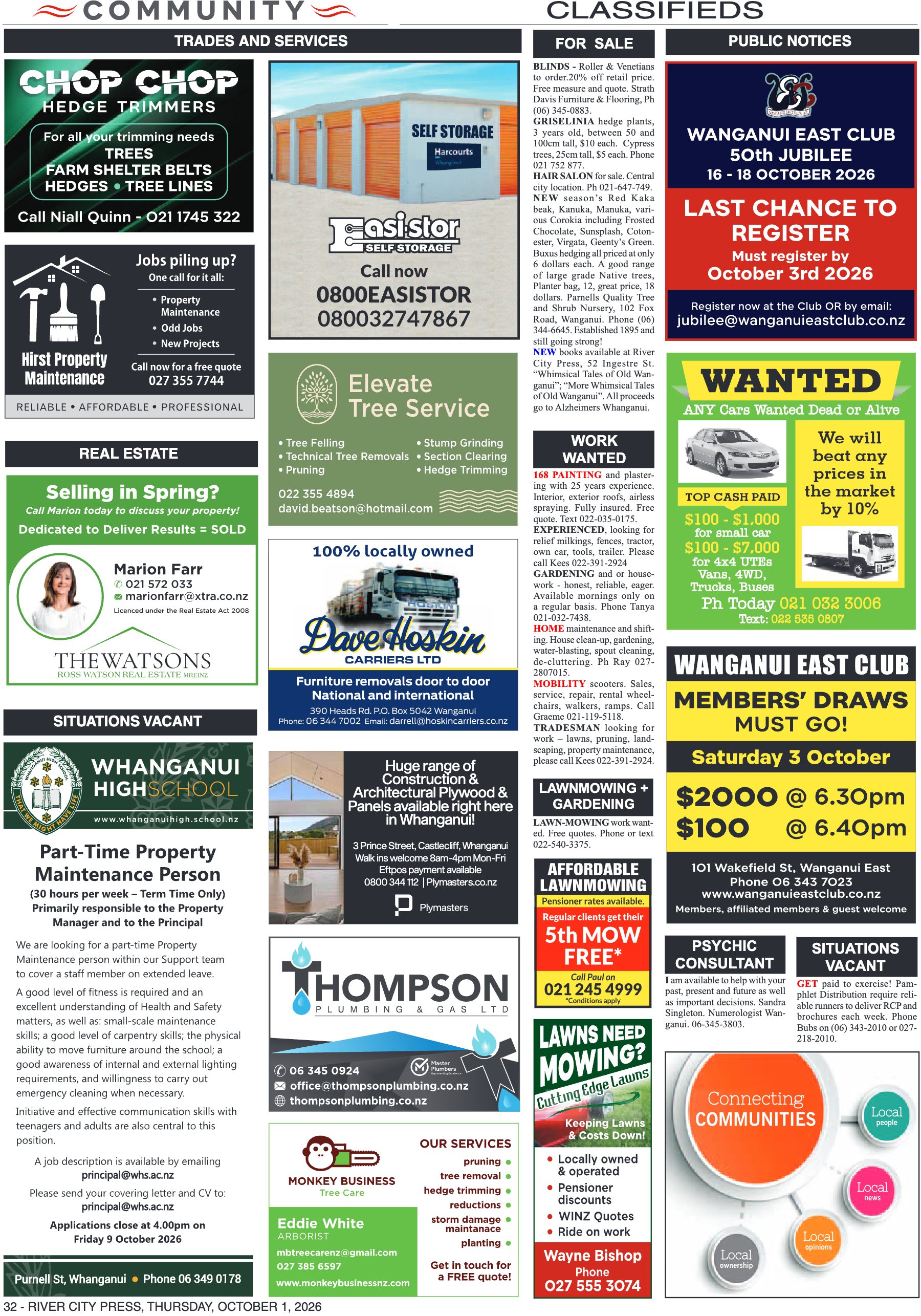 Page 32 of the 1 October 2026 edition