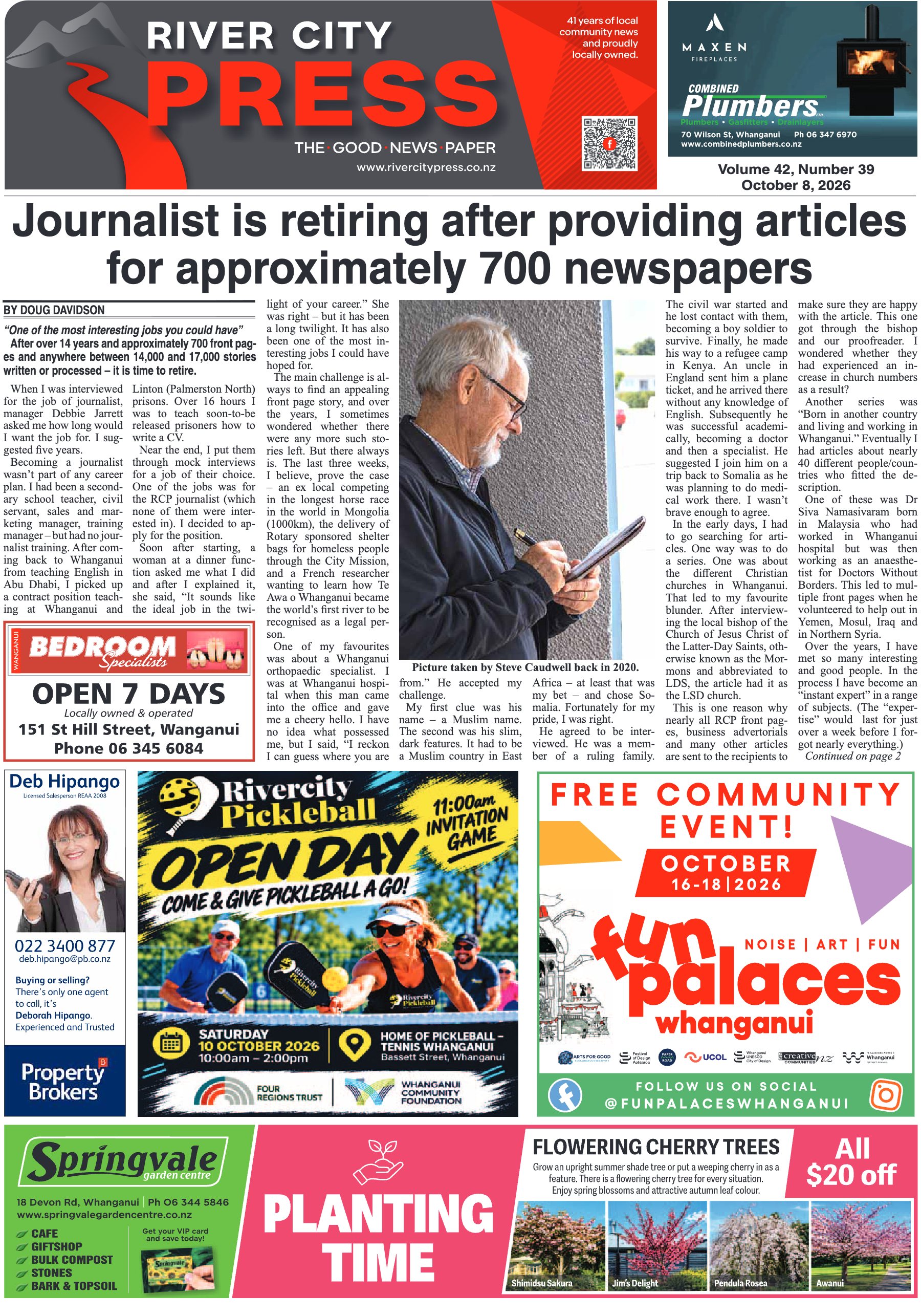 Page 1 of the 8 October 2026 edition