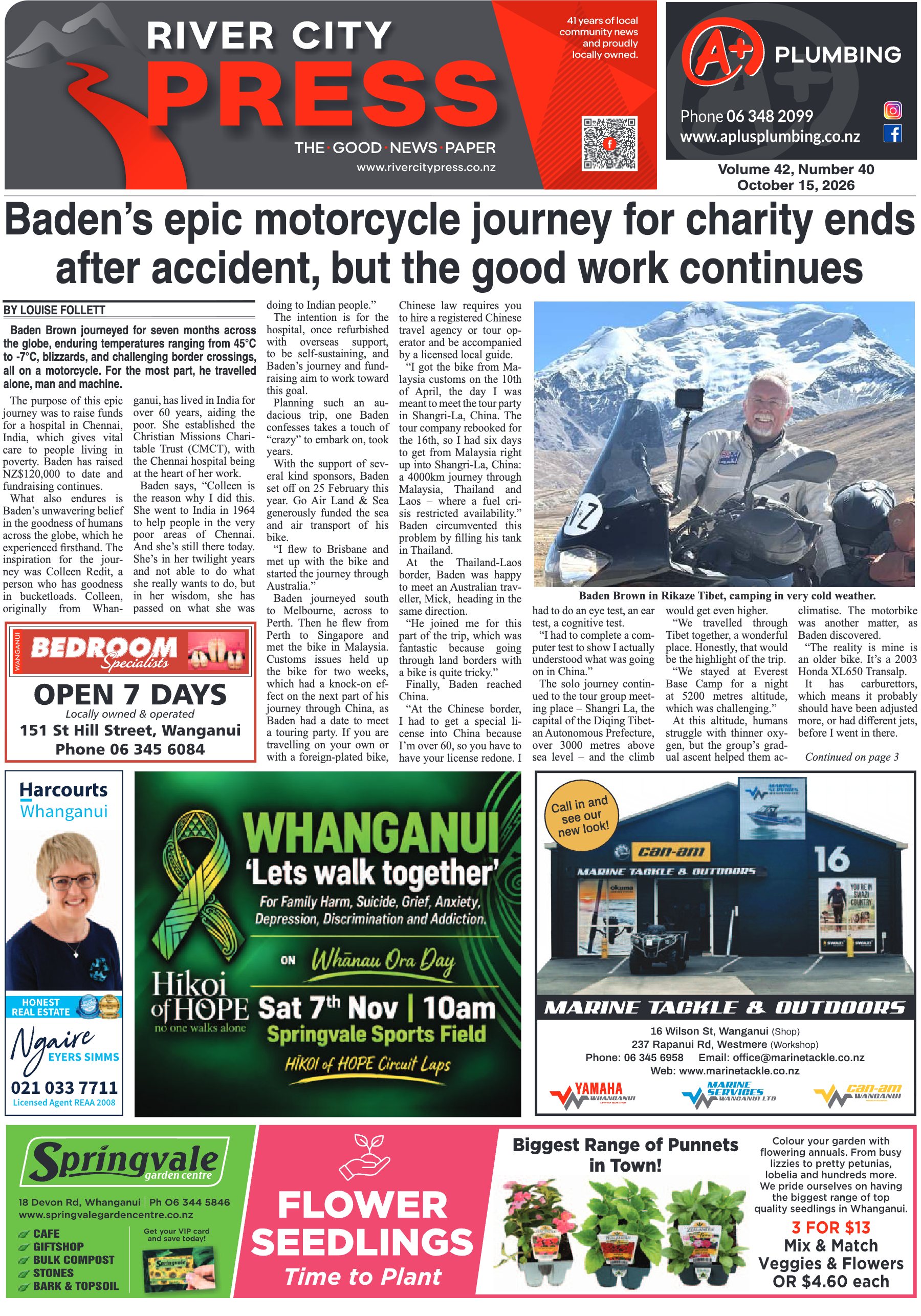 Page 1 of the 15 October 2026 edition