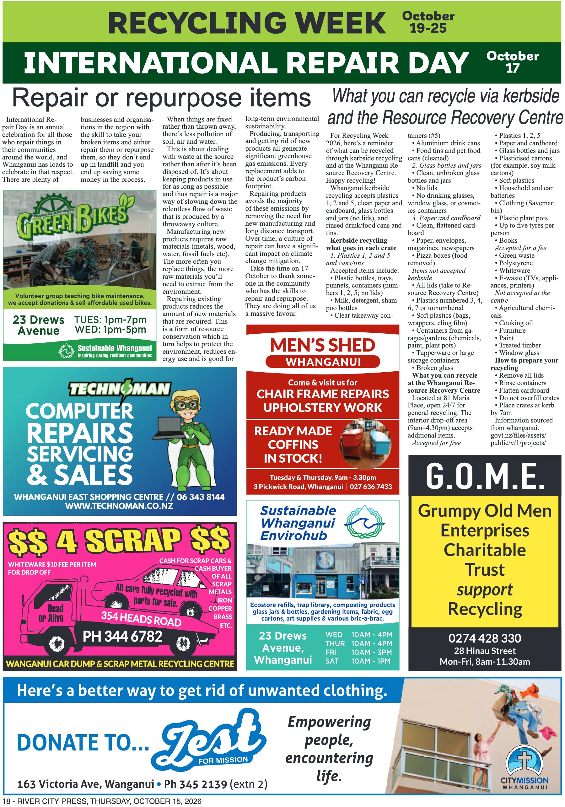 Page 18 of the 15 October 2026 edition