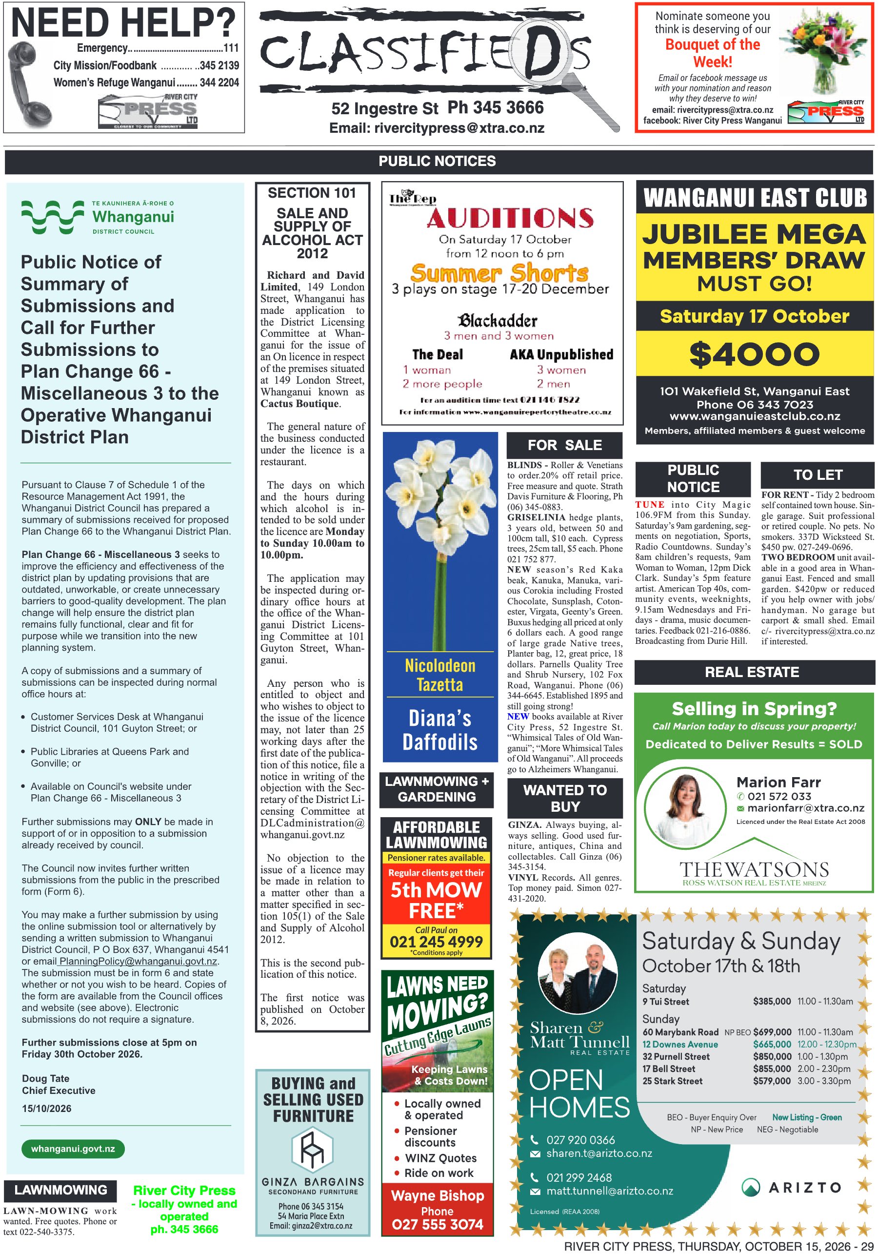 Page 29 of the 15 October 2026 edition