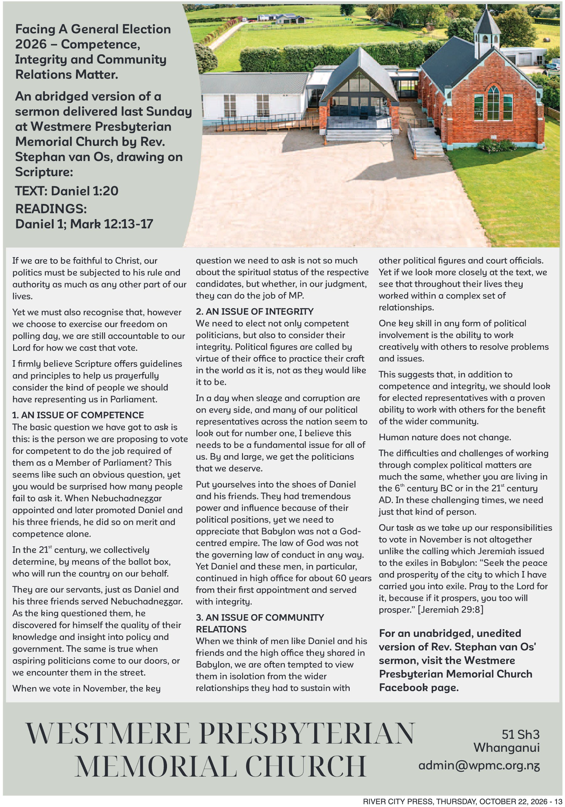 Page 13 of the 22 October 2026 edition