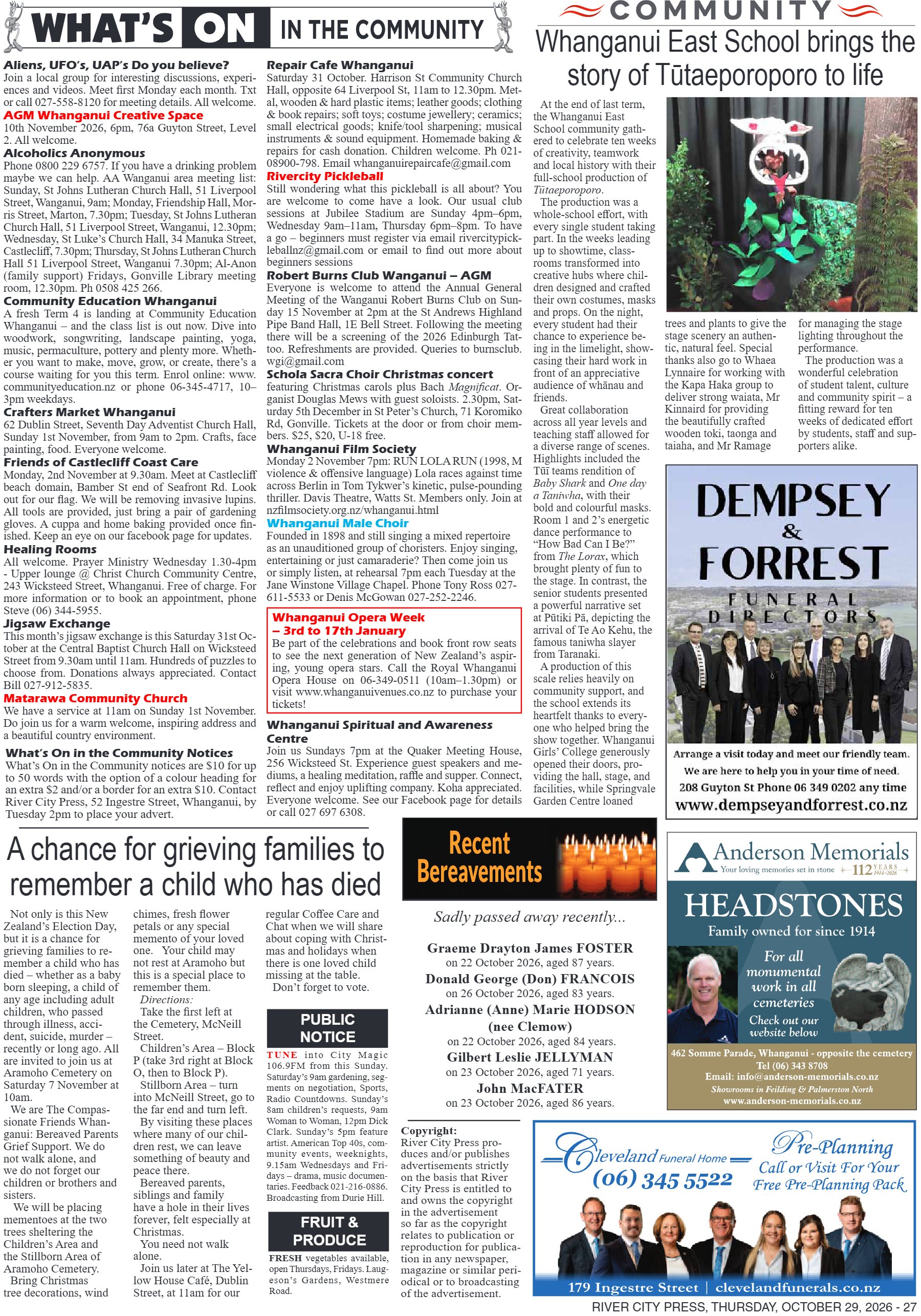 Page 27 of the 29 October 2026 edition